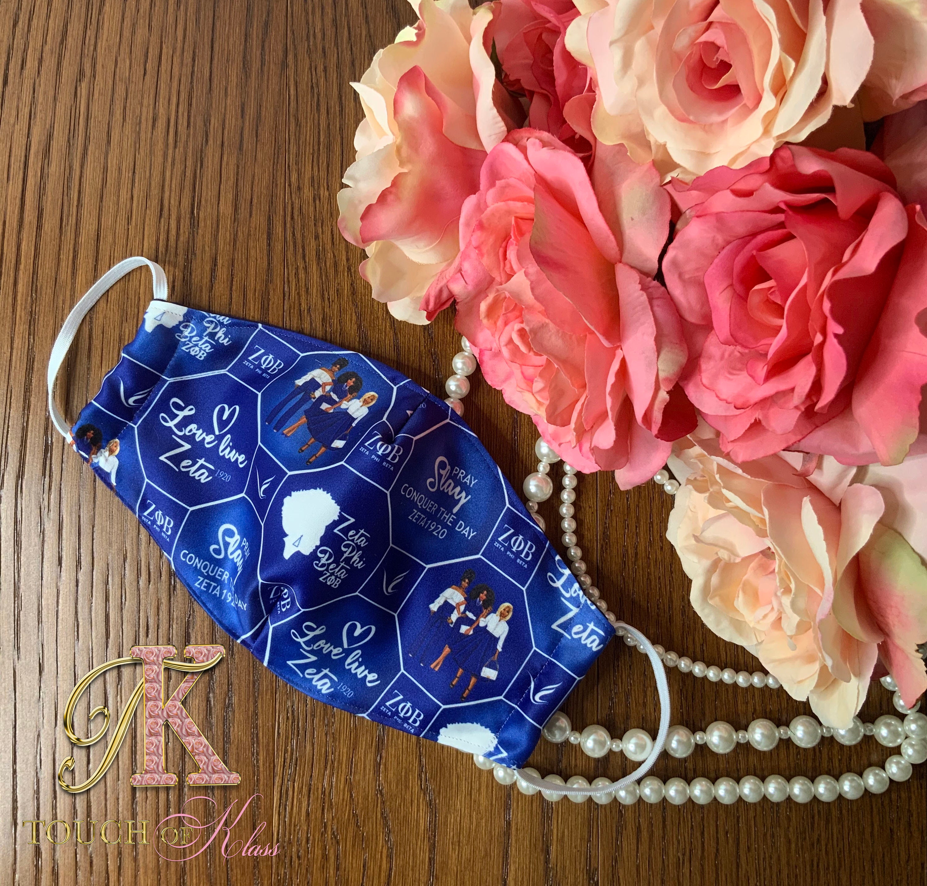 Zeta Phi Beta Sorority Face Mask African American Face Mask Etsy