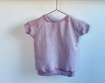 T-shirt made of muslin LOTTE ROSA in size. 62-128 and many fabric colors to choose from