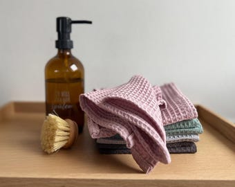Spültuch | Spüllappen aus Waffelpique | Putzlappen aus 100% Baumwolle | Lappen