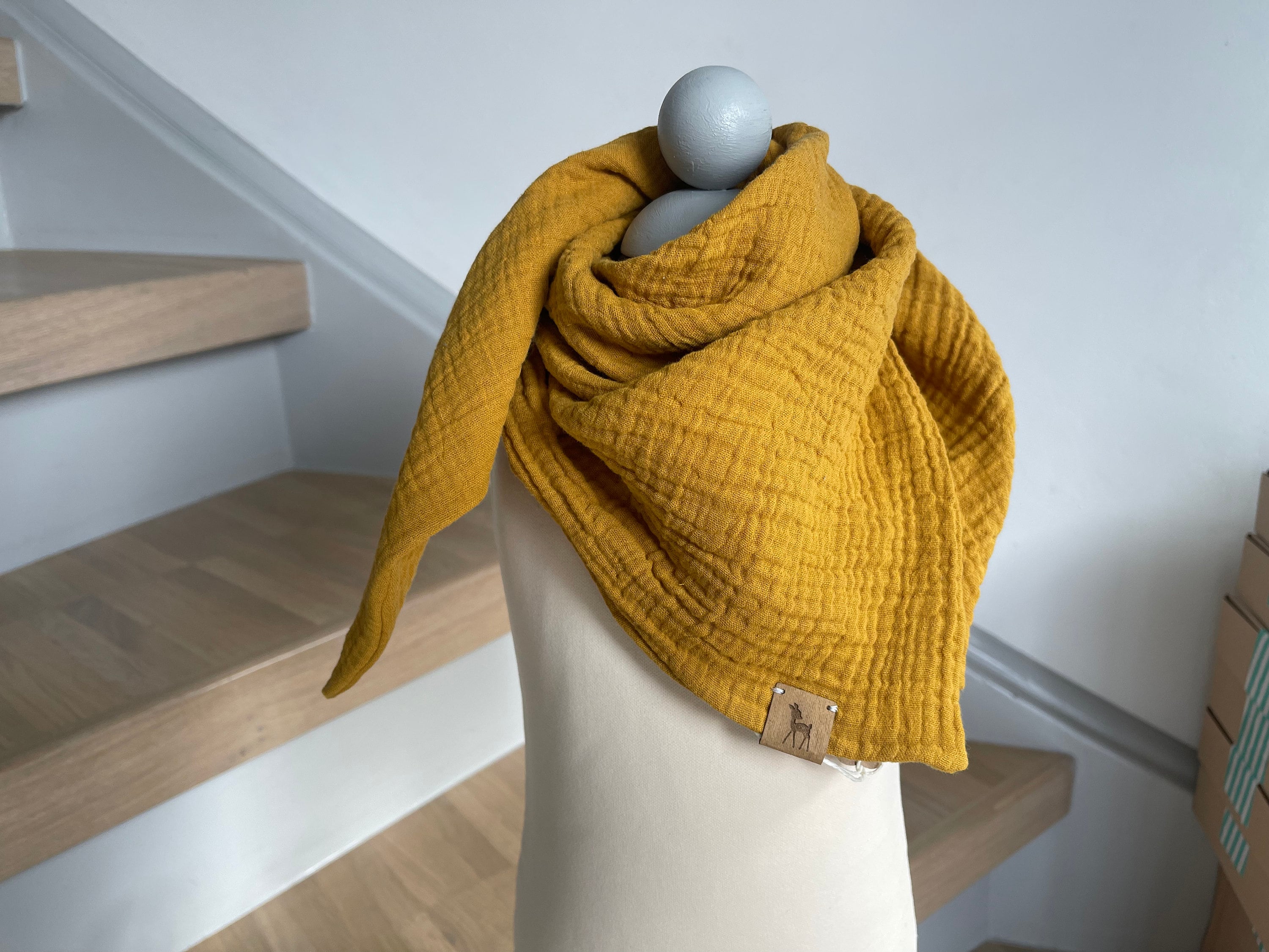 Muslin Cloth MUSTARD for Babies and Kids Available as Triangle or Square in Many Colors Etsy Canada