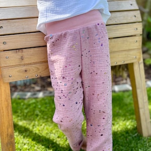 LUTZ muslin pants in sizes 50-128, muslin pants for babies and children available in many colors