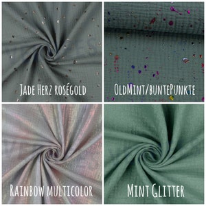 Jersey confeccionado en muselina PEPPERMINT PÜTTI en talla. 50-128 y muchos colores disponibles. imagen 9