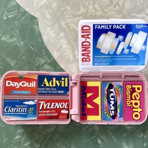 Matte Finish - Custom Pocket Pharmacy, Medicine Organizer, Travel Pill Box