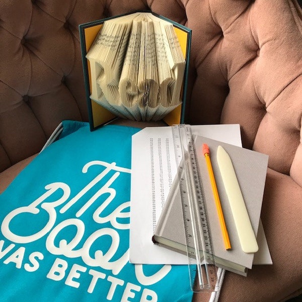 Read Book Folding Pattern Etsy