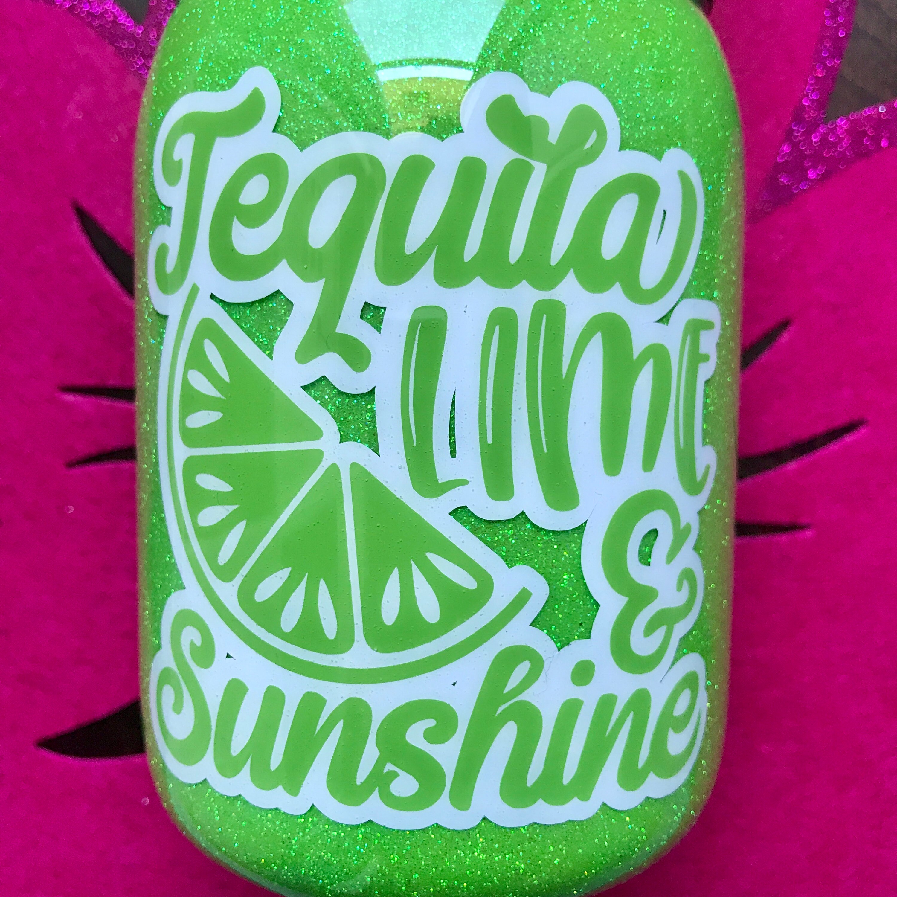 Tequila Lime and Sunshine 17 Oz. Mason Jar Tumbler With Ice Etsy
