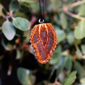Hematite Pine Cone Pendant Crushed Stone Inlay
