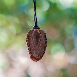 Green Opal Pine Cone Pendant Crushed Stone Inlay