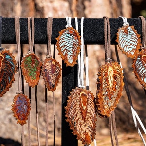 Green Opal Sequoia Pine Cone Pendant image 4