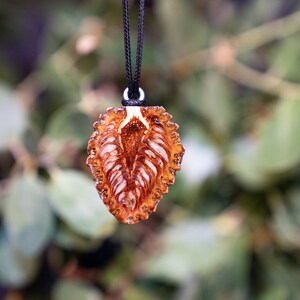 Green Opal Pine Cone Pendant Crushed Stone Inlay