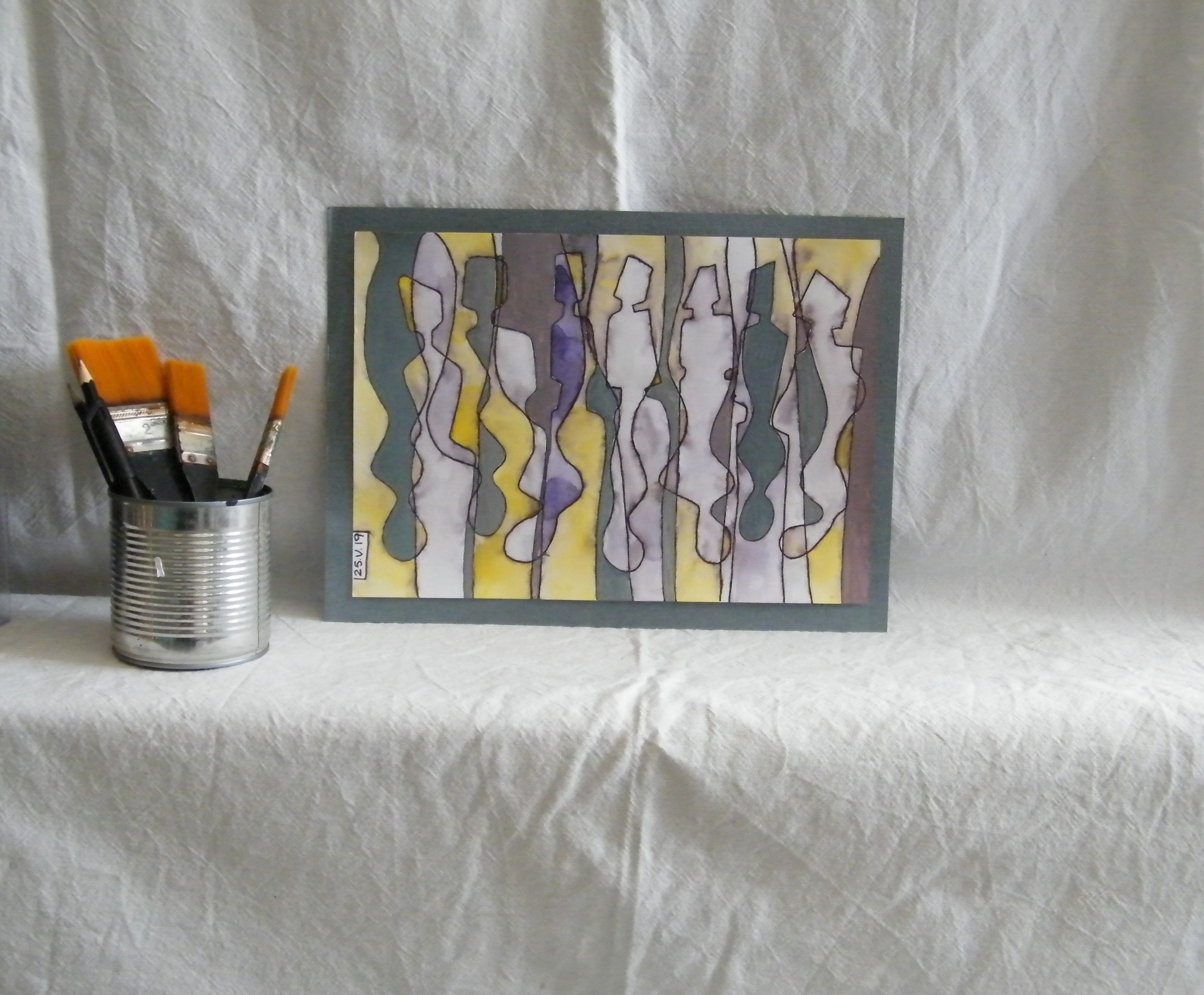 Verbe Être Peinture Petit Format