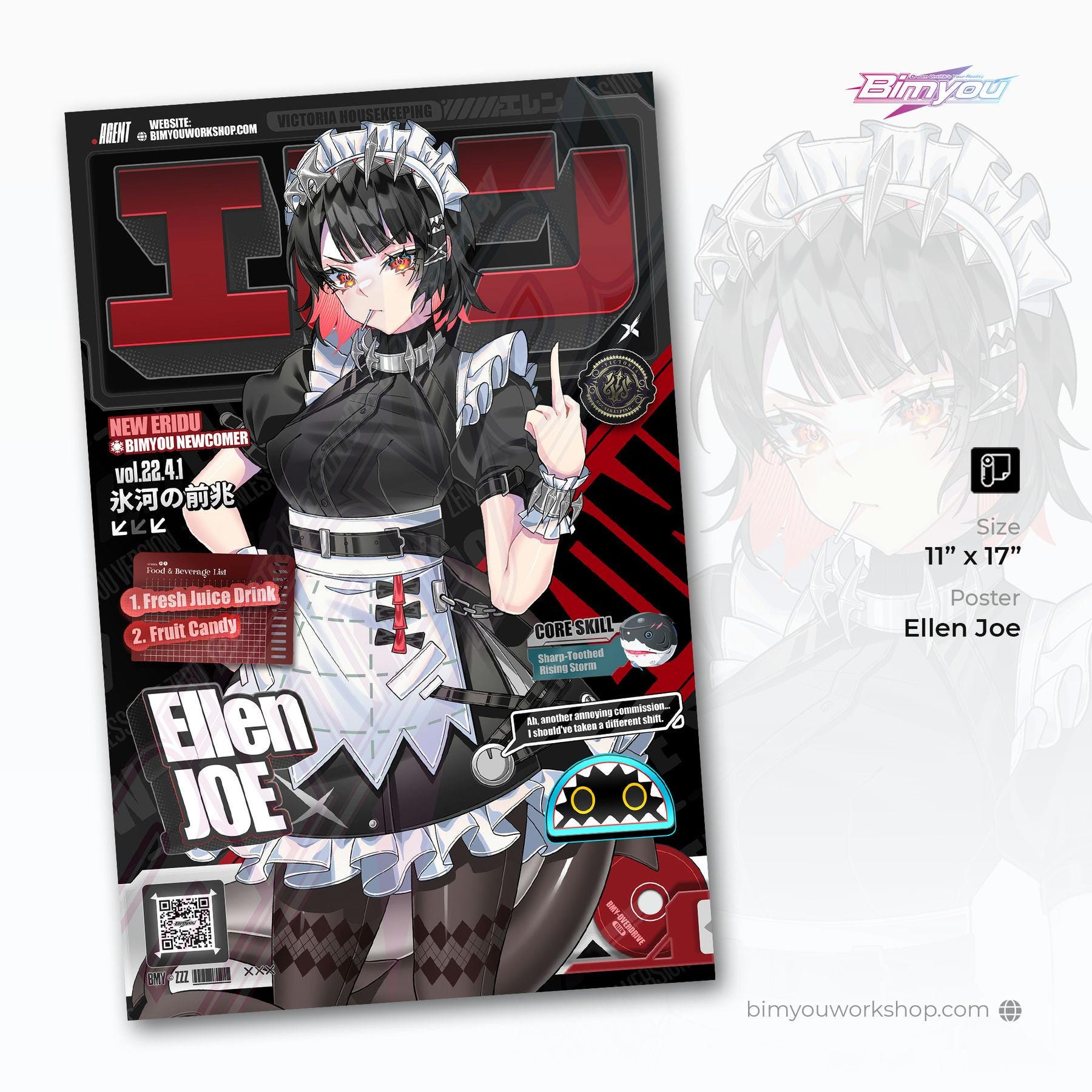 ELLEN JOE POSTER | Zenless Zone Zero | High Performance Poster