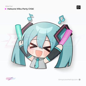 HATSUNE MIKU CHIBI | Vocaloid | Anime Decal | Vinyl | Premium High Quality Anime Sticker