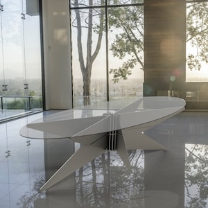 Mid-Century Modern Coffee Table Design |  DXF File  |  CNC and Laser Cut  |  Heavy Duty Metal  |  Custom Furniture  |  Cali.Design.Fab