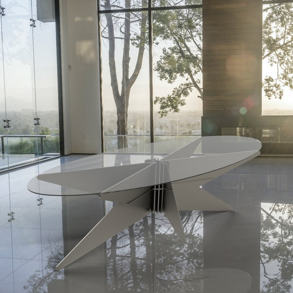 Mid-Century Modern Coffee Table Design |  DXF File  |  CNC and Laser Cut  |  Heavy Duty Metal  |  Custom Furniture  |  Cali.Design.Fab