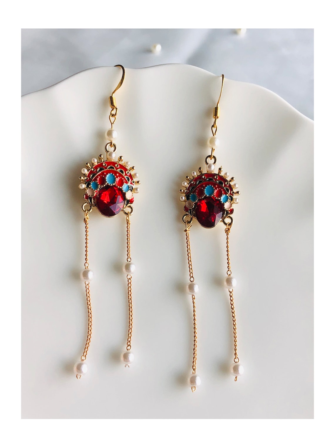 Chinese Traditional Bride Earring Etsy