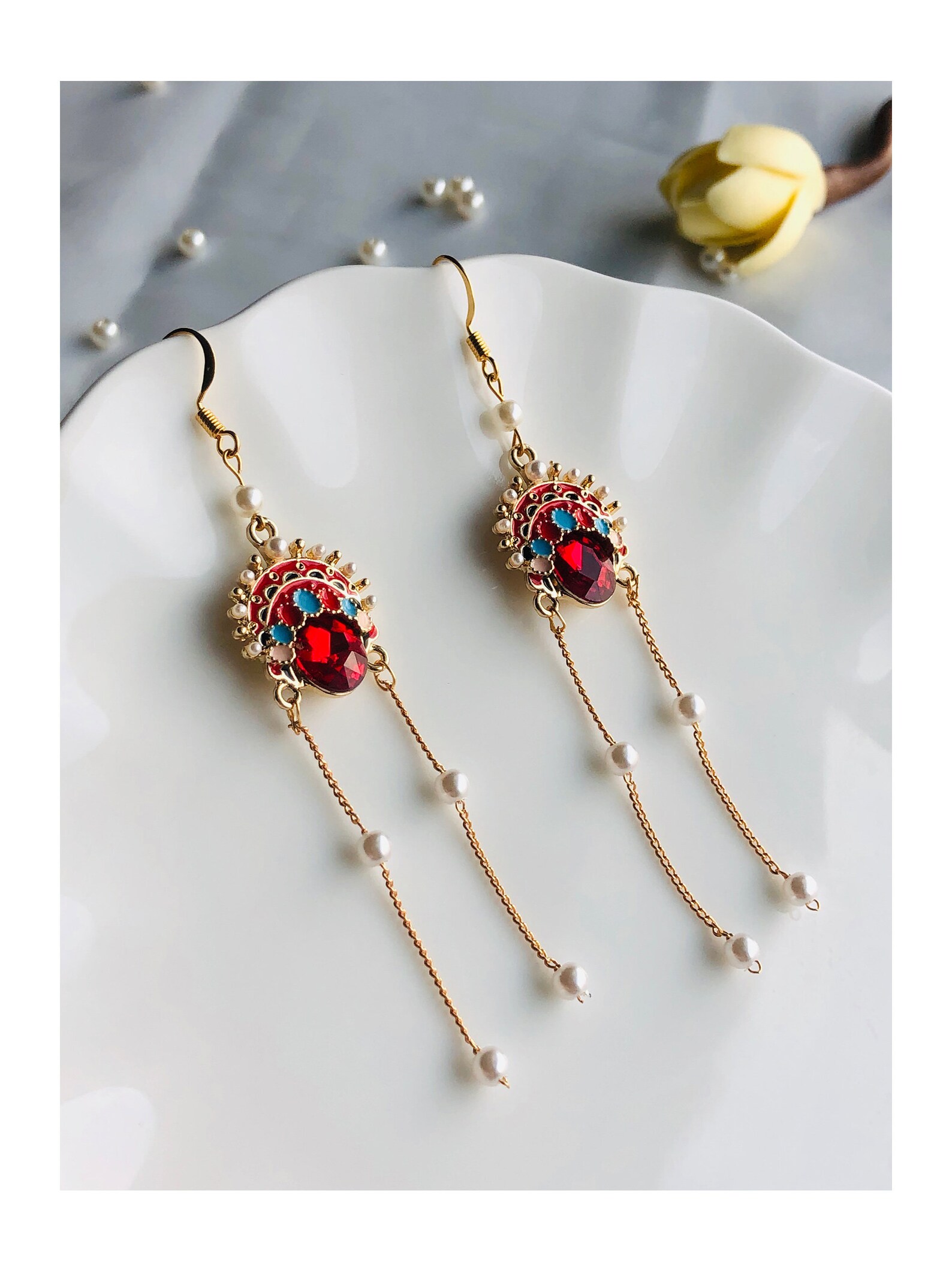 Chinese Traditional Bride Earring Etsy