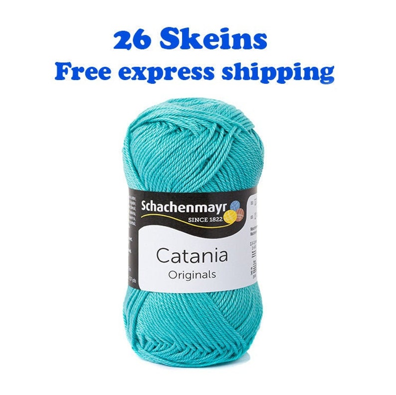 Catania Cotton Yarn Mercerized Cotton Yarn for Amigurumi 100 Percent Cotton Yarn Schachenmayr Catania Yarn