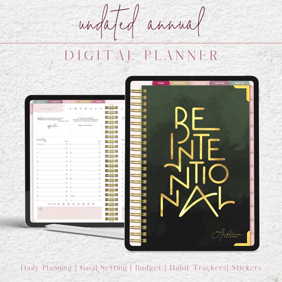 Undated Digital Planner Goodnotes Planner for Professionals & Etsy