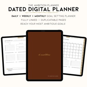 Digital Planner 2025-2026: Daily, Weekly, Monthly Layouts (GoodNotes, iPad Compatible) (Digital Download)