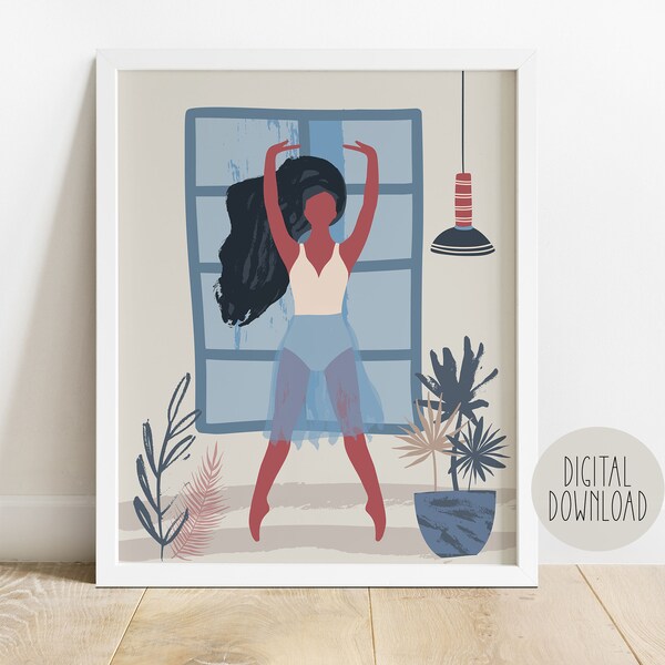 Modern Teenage Girl Wall Art Etsy