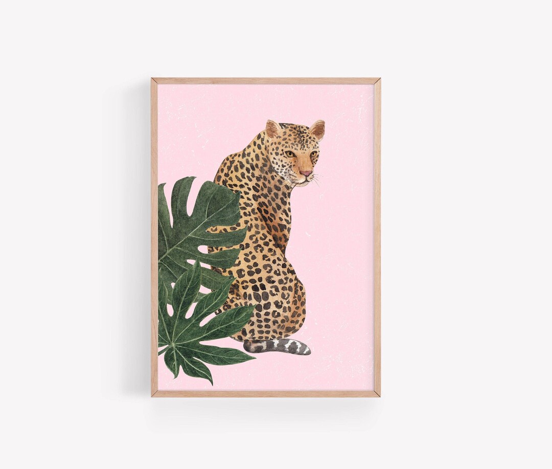 Leopard Print Wall Decor - Boho Cheetah Wall Art - Modern Art Print ...