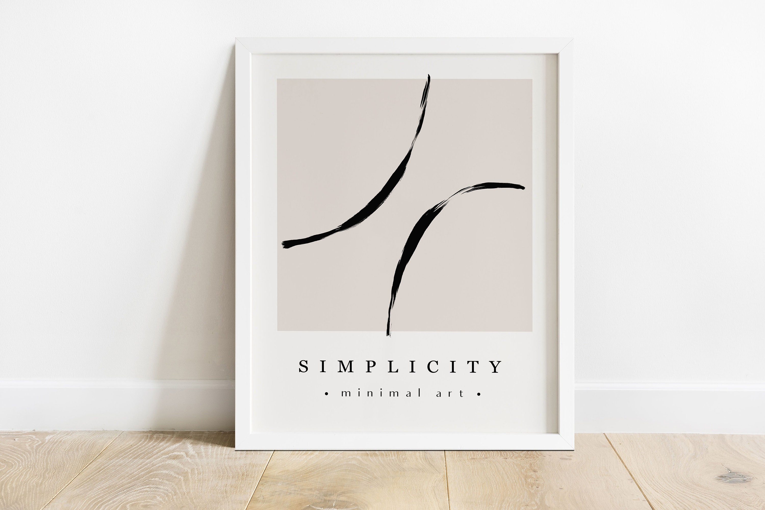 Minimalist Wall Art Neutral Abstract Art Print Modern Home | Etsy