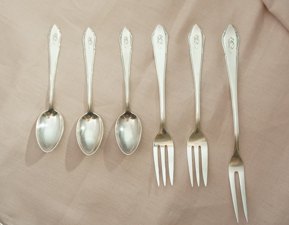 Engraved B WMF German Silver plate Flatware Etsy