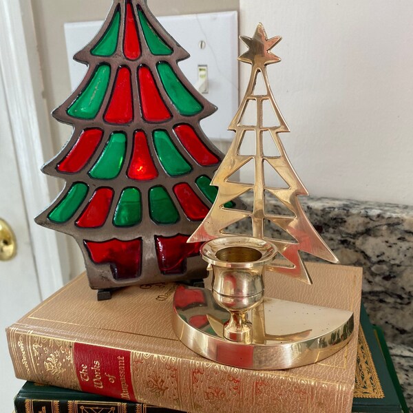 Christmas Tree Candle Holders Etsy