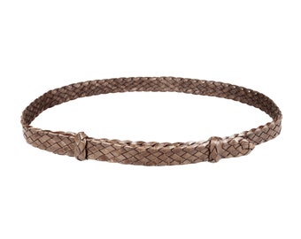 Tradie - Bandeau en cuir - Style plat, Bandeau kangourou - 17 mm de large (sans pompon)
