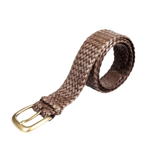 Drover Cintura intrecciata in pelle di canguro Cintura da uomo con fibbia larghezza 35 mm Etsy Italia