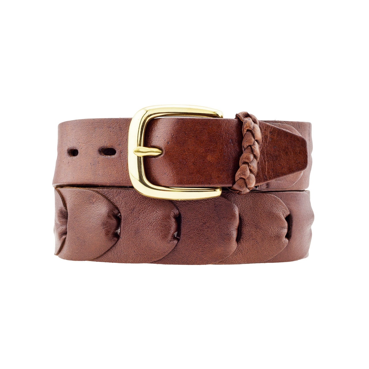 Maranoa Linked Kangaroo Leather Belt Etsy