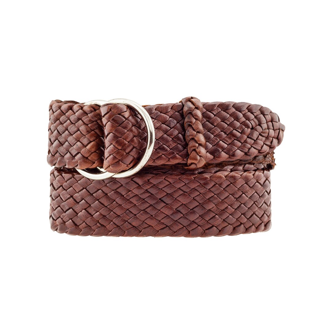 Riverina Kangaroo Leather Belt Plaited Ring Belts 35mm Etsy