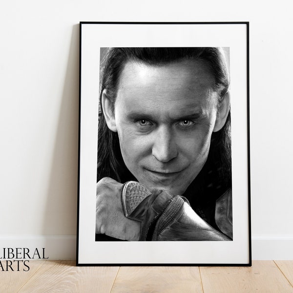 LOKI | Tom Hiddleston | Pencil and charcoal drawing | Print | MARVEL Art