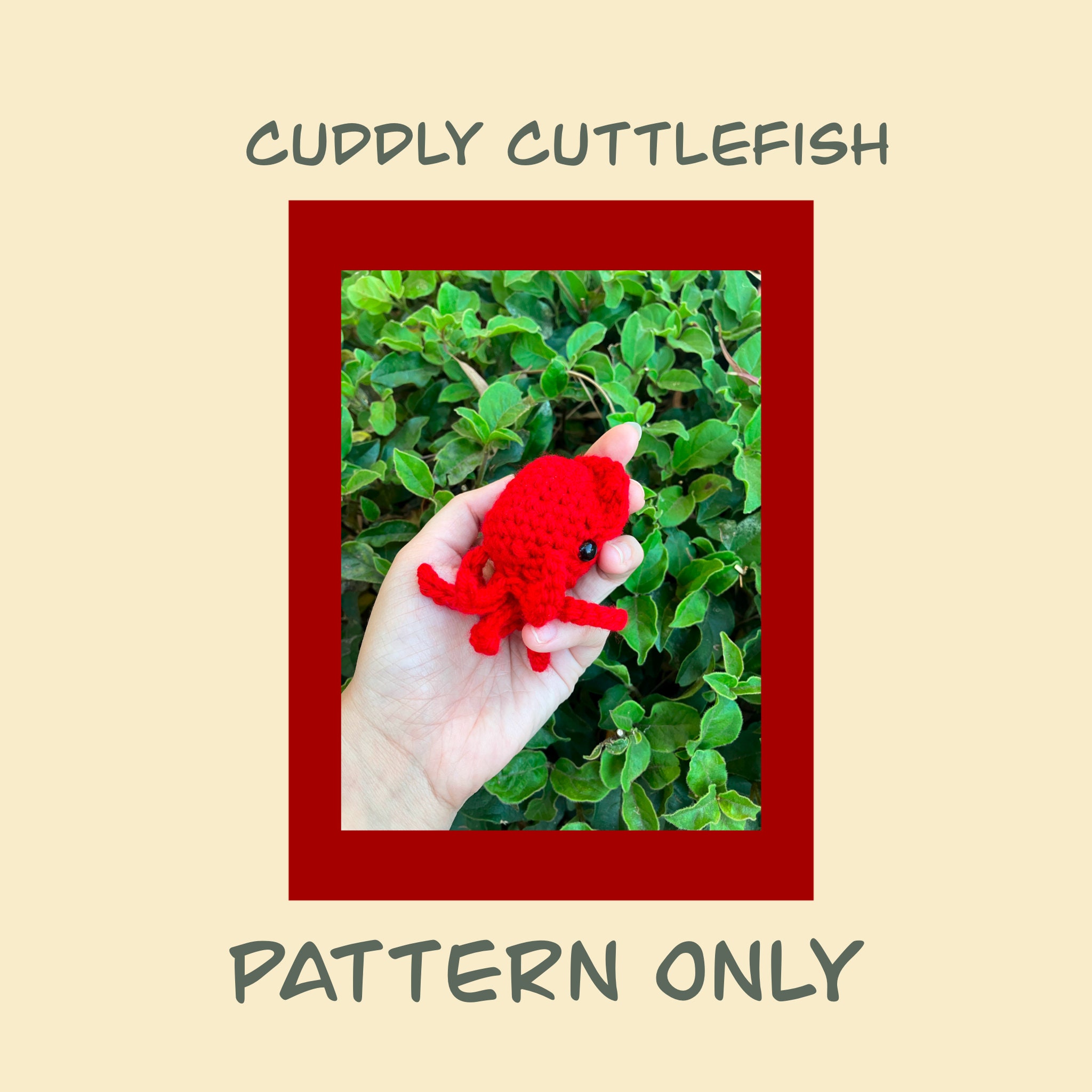 Cuddly Cuttlefish PATTERN ONLY Crochet - Etsy