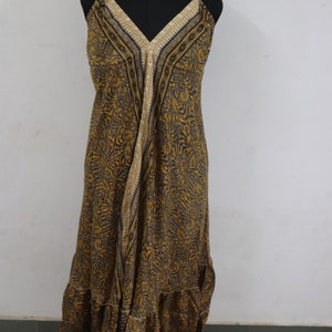 Indian silk dress,long halter dress,maxi dress bohochic, backless dress,beach dress boho dress Vneck dress