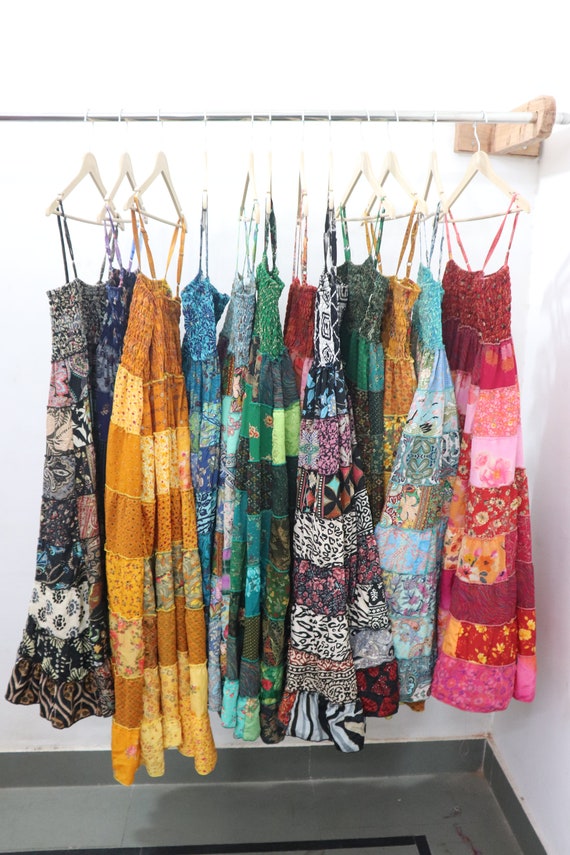 Assorted Wholesale Boho Hippie Long Maxi Dress Patchwork Dress Boho Midi  Dress Prom Dress (lot 10pcs) - Etsy