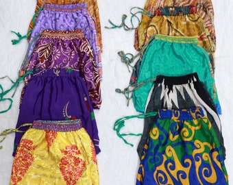 Assorted shorts Vintage silk shorts,summer shorts,night wear, baggy shorts booty shorts, rayon shorts, rayon shorts (10 pcs Lot )