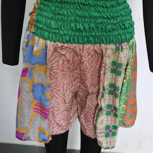 New cute silk shorts with big elastic-band bohostyle vintage unisex baggy shorts