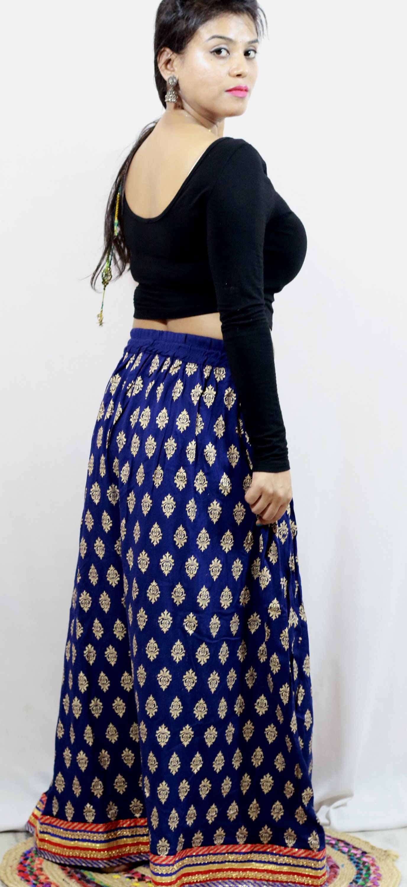 Women Long Skirt India Traditional Clothing Designer for Etsy