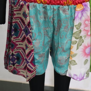 Buy New Trendy cute silk shorts with big elastic-band bohostyle vintage unisex baggy shorts