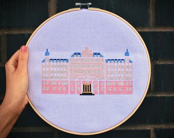 Grand Budapest Hotel Cross Stitch Pattern wes Anderson - Etsy