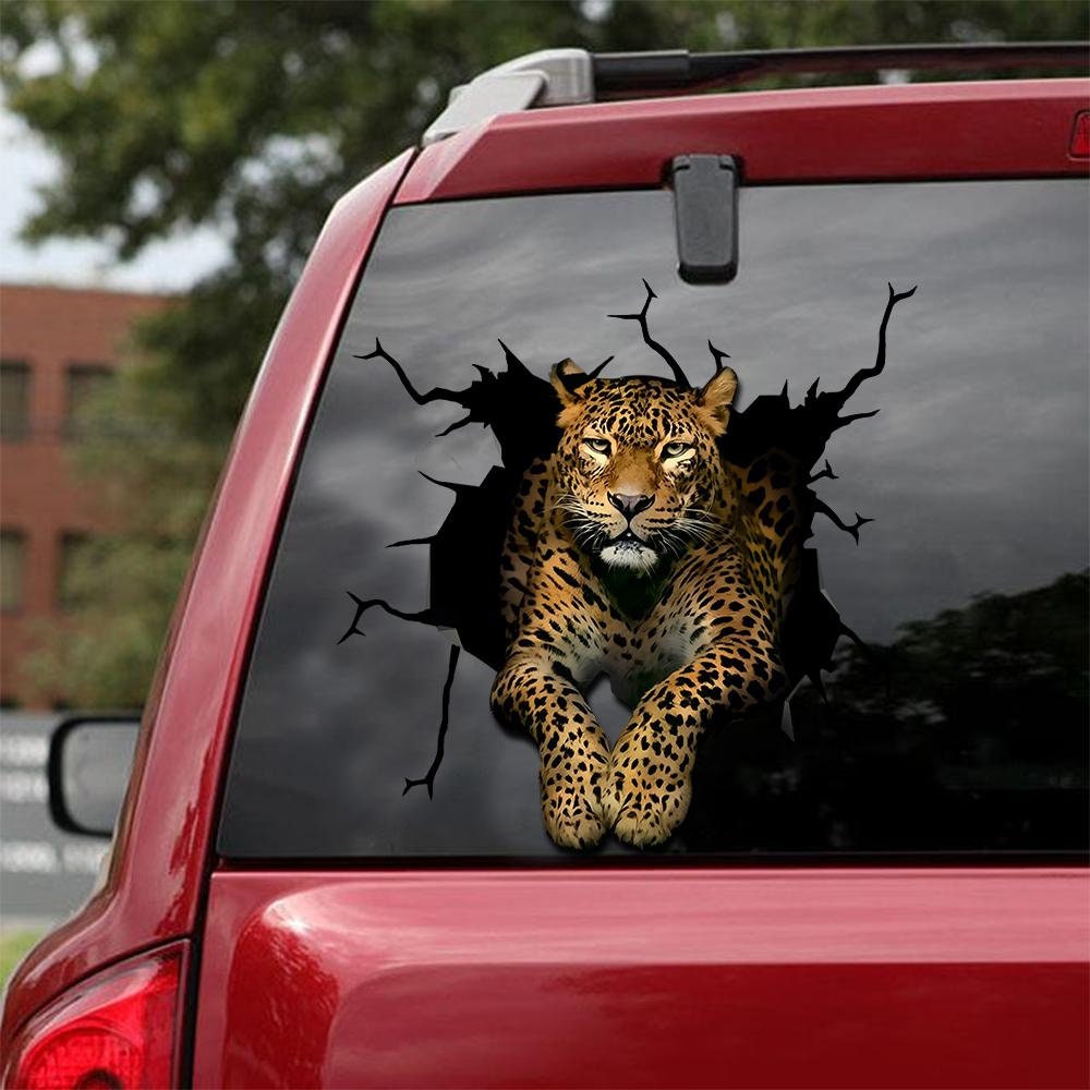 Leopard Decal fits cars windows laptops and any smooth Etsy