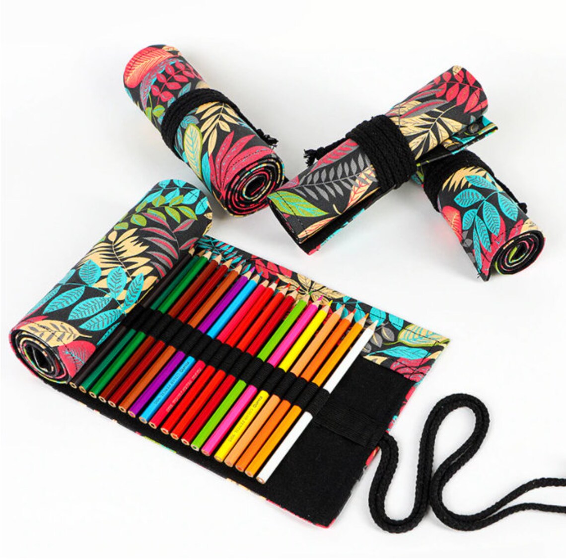 Roll Up Pencil Case in bright colours for Girls Boys Back to Etsy