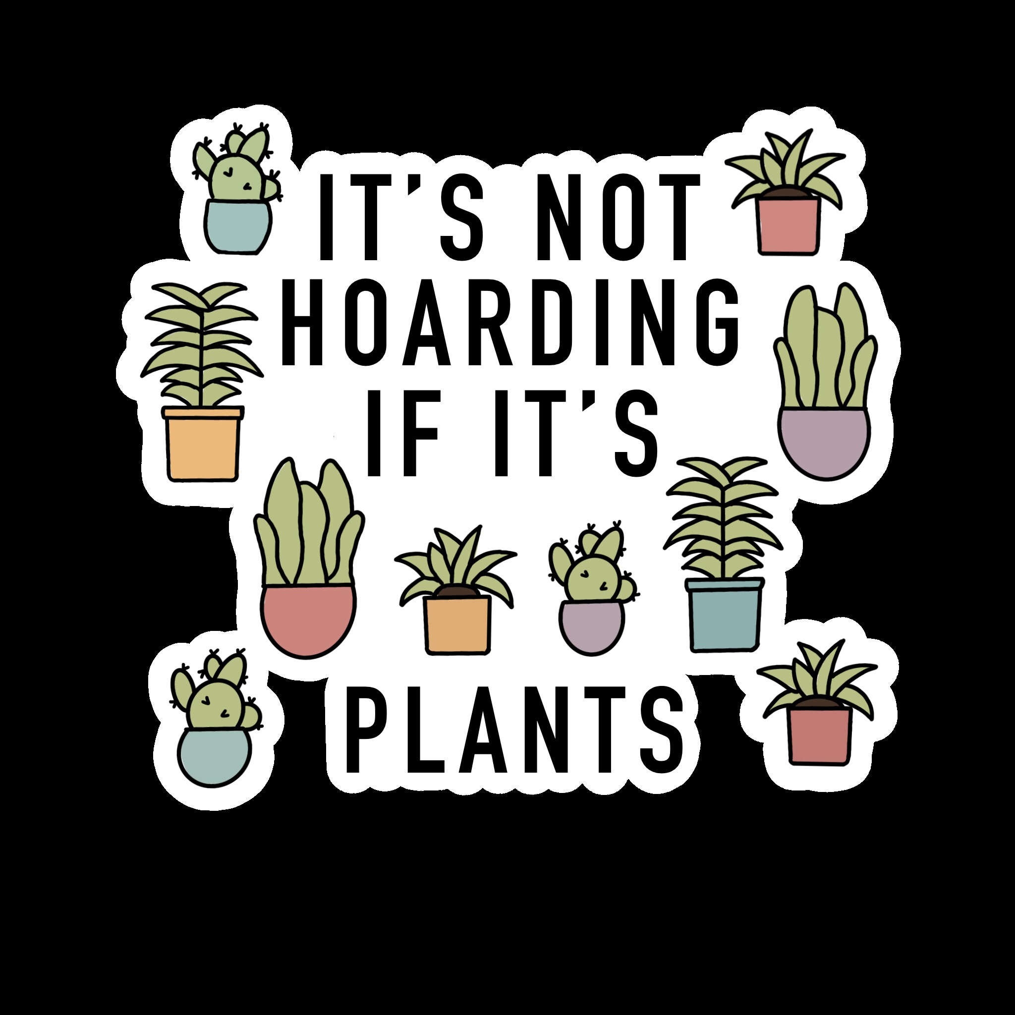 LookHUMAN Tazza In Ceramica 'It's Not Hoarding If It's Plants' - 425 Ml - Idea Regalo Per Amanti Delle Piante
