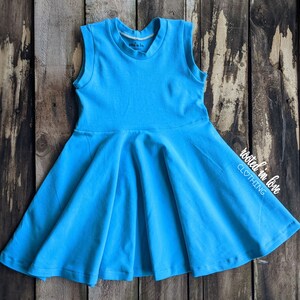 Bright Blue Twirl Dress