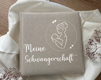 Fotoalbum Leinen "Meine Schwangerschaft"