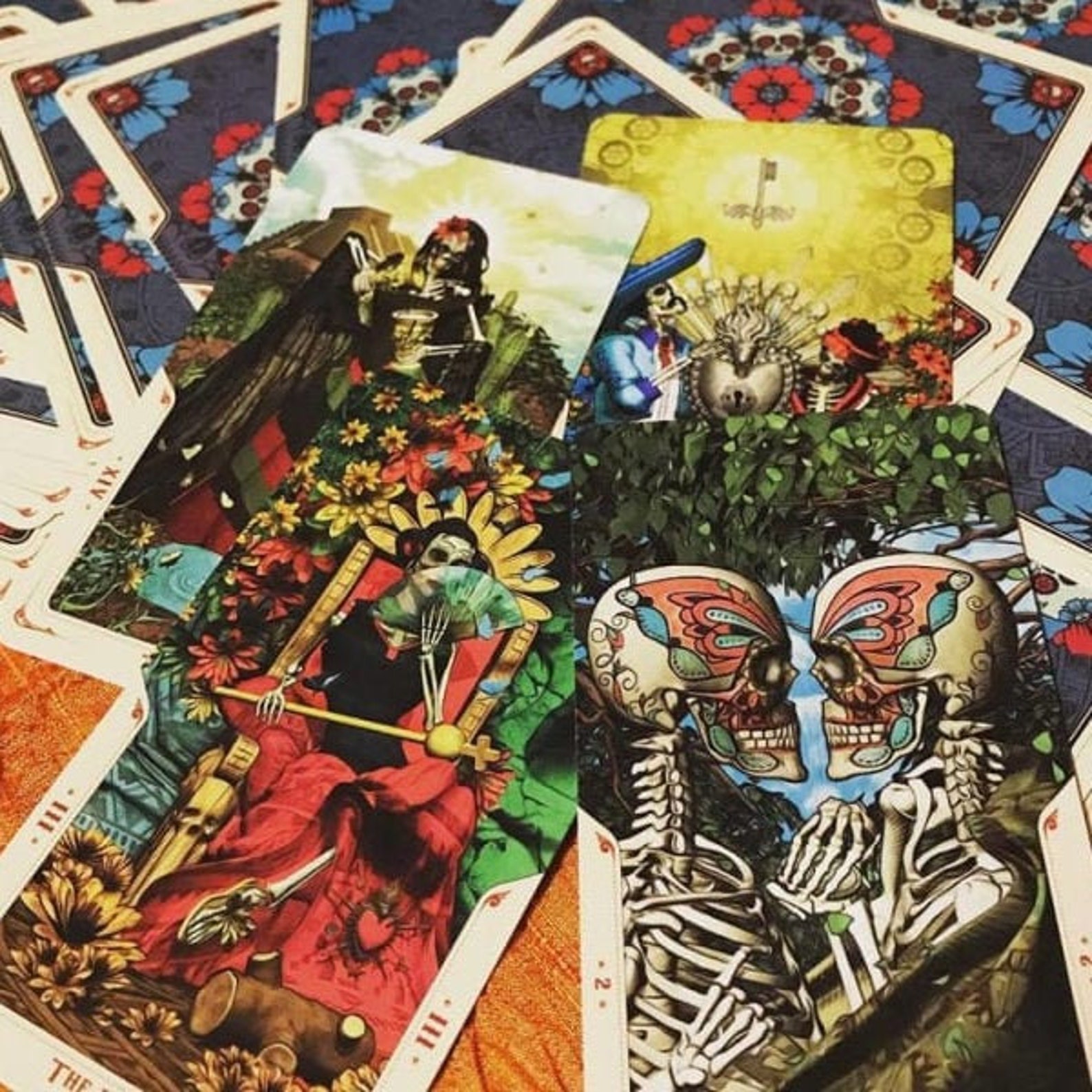 Tarot 78 Cards Deck Based on Rider Waite Bright Magic Mexican Etsy