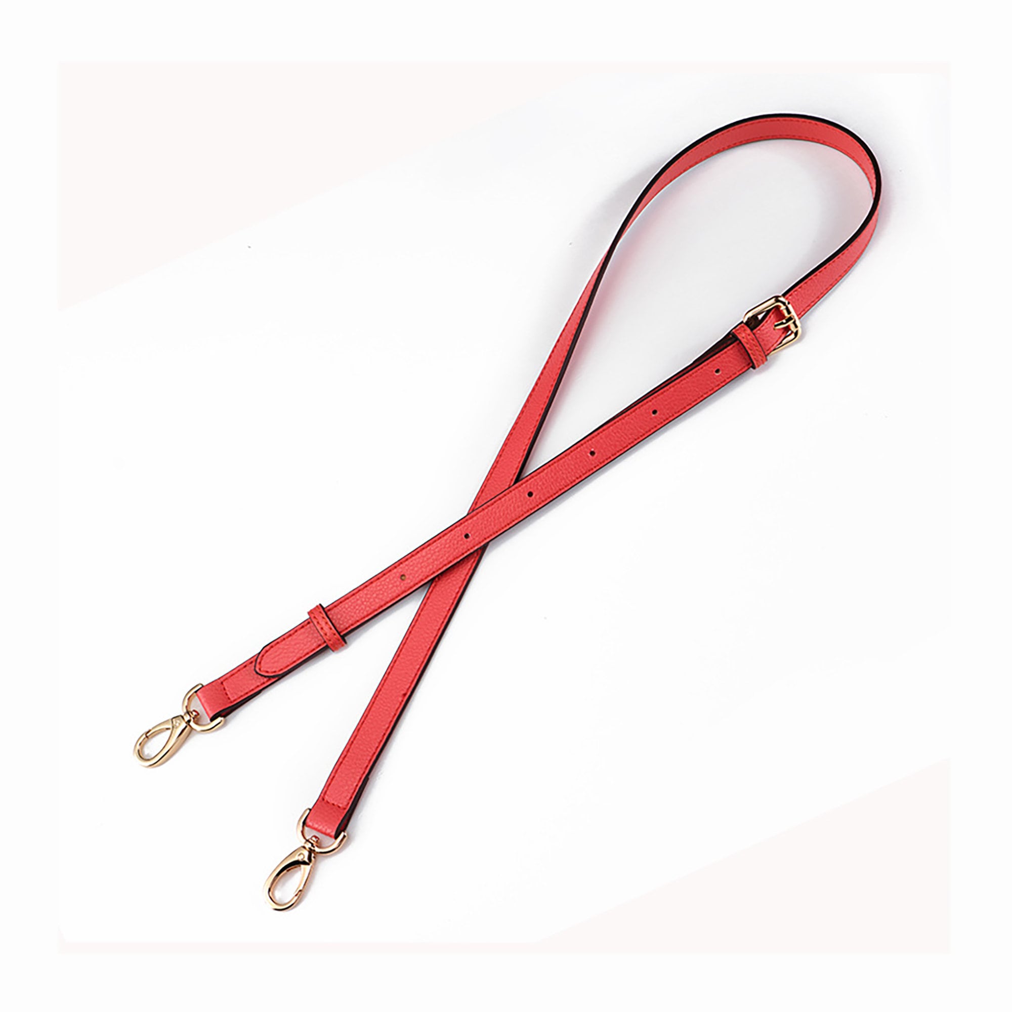 Red leather adjustable bag strap crossbody bag strap shoulder Etsy