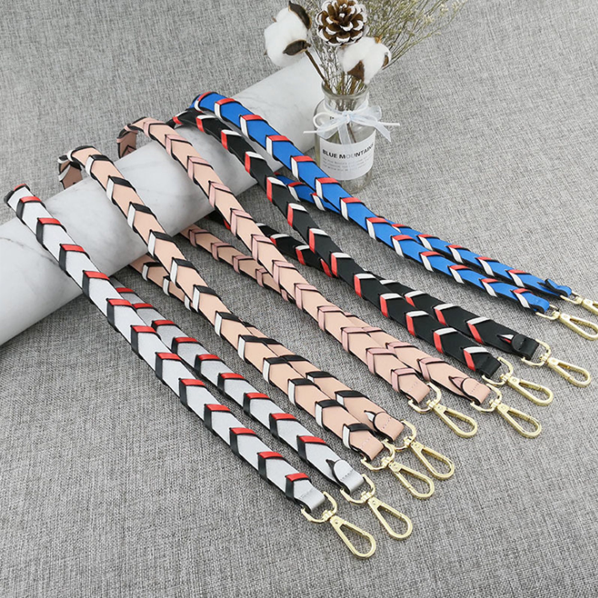 Fashion Fweave leather bag strap cross body bag strap shoulder Etsy