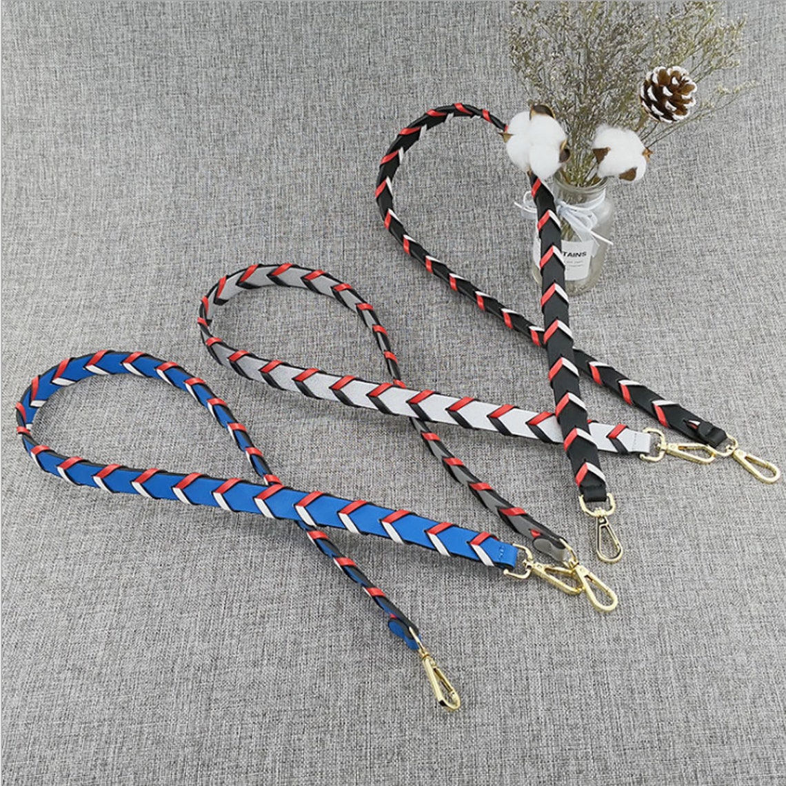 Fashion Fweave leather bag strap cross body bag strap shoulder Etsy